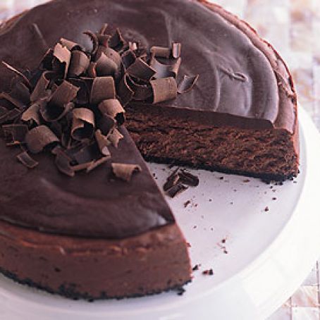 Deep Dark Chocolate Cheesecake