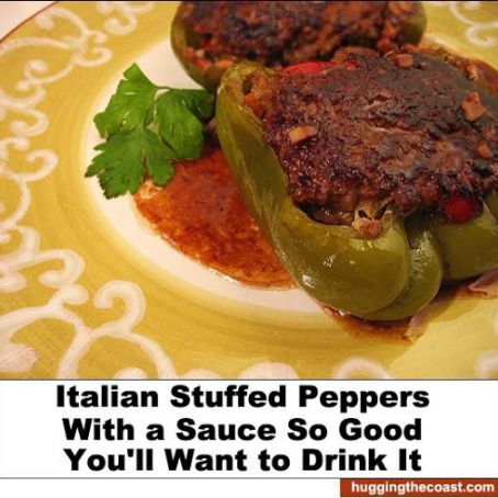 Italian Stuffed Peppers non-Vegan
