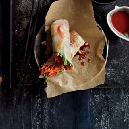 Sesame Ginger Quinoa Spring Rolls