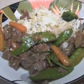 Oyster Sauce Beef and Chinese Peas