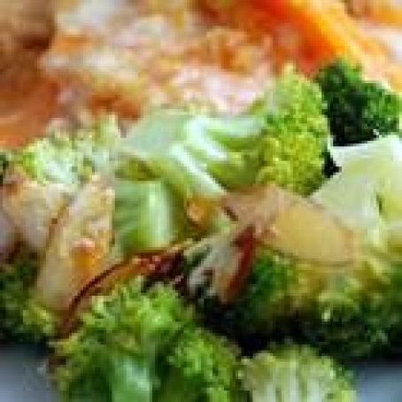 Broccoli With Lemon Almond Butter