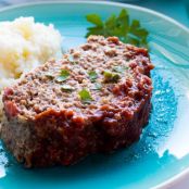 Spicy BBQ Meatloaf with Smoky Sweet BBQ Sauce Topping