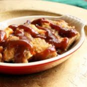 Sweet Potato Bread Pudding with Cinnamon Caramel Sauce