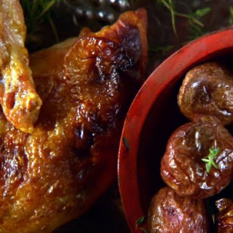 Crispy Roasted Chicken Breasts with Orange and Cardamon