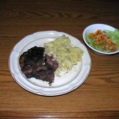 Grilled Cheesy Potatoes/Bill and Vick's