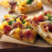 Mexican Chicken Pizza with Cornmeal Crust