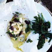 BLACK COD w/OLIVES IN PARCHMENT