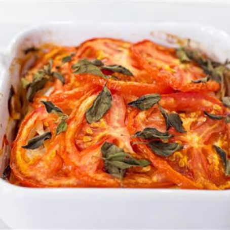 Greek Baked Giant Beans and Tomato Casserole