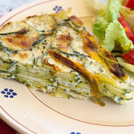 Zucchini, Ricotta, & Egg Pie