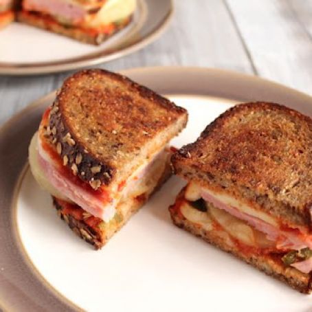 Hawaiian Pizza Grilled Cheese Sandwiches
