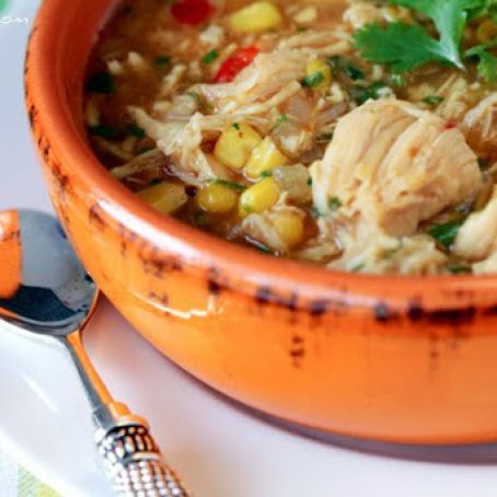 BBQ Chicken Pizza Soup