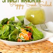 SPINACH MANDARIN POPPY SEED SALAD