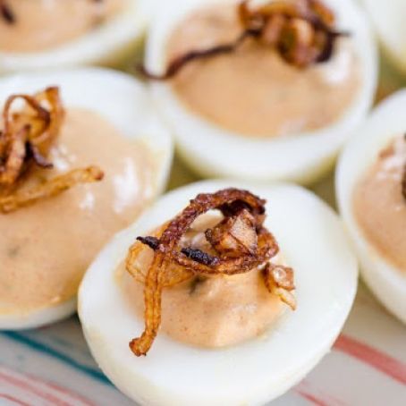 Smoky Deviled Eggs with Greek Yogurt