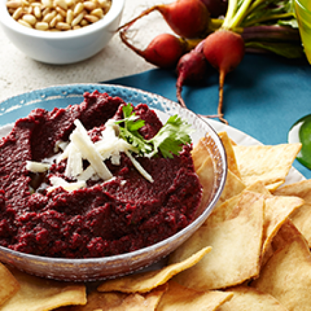 Beet Dip with Cotija Cheese