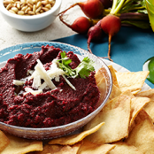 Beet Dip with Cotija Cheese