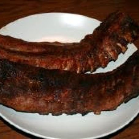 Baby Back Ribs in Smoker