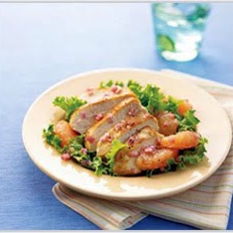 Greens, Chicken, and Citrus Salad