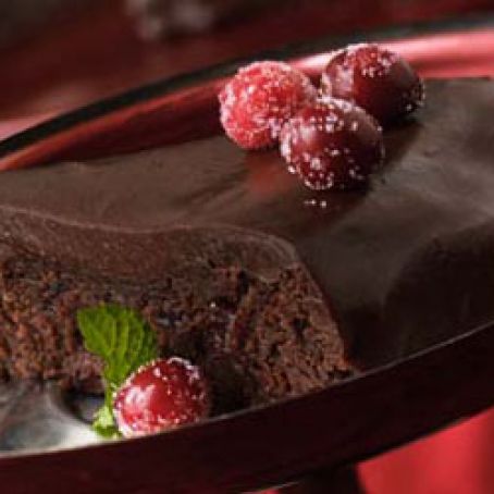 Outrageous Chocolate Cranberry Fudge Cake