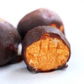Pumpkin Fudge Balls--Choc. Covered Katie