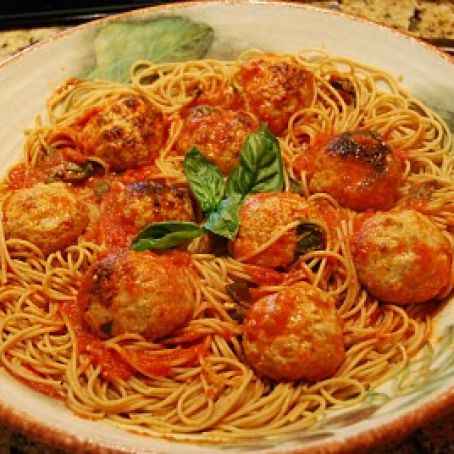 Turkey Meatballs and Spaghetti