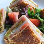 French-Toasted Club Sandwich