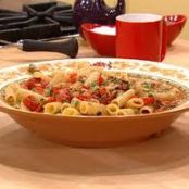Roasted Garlic and Tomato Ratatouille Pasta