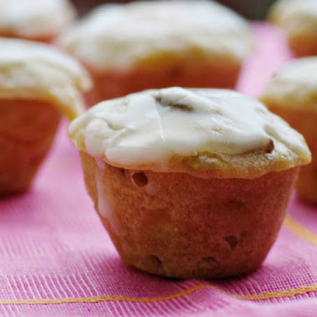 Frosted Banana Bread Muffins