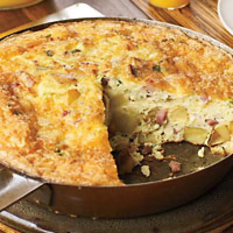 Potato Frittata with Prosciutto and Gruyère