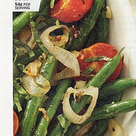Green Beans with Tomatoes & Basil