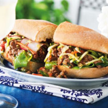 Thai Sloppy Joes w/ Asian Slaw