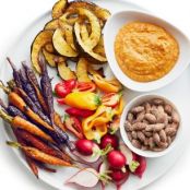 Red Crudites with Romesco