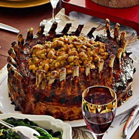 Crown Roast of Pork with Sausage Stuffing
