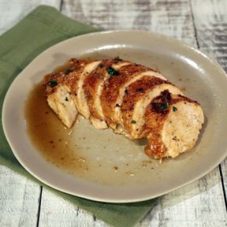 Roast Chicken with Lemon-Sage Pan Sauce
