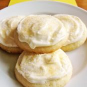 Lemon Sugar Cookies with Lemon Cream Cheese Frosting