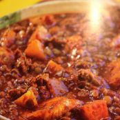 Lentil Soup with Pineapples, Pears and Plantains