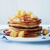 Lemon-Ricotta Pancakes with Caramelized Apples