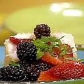 Devilish Angel Cake with Wine Soaked Berries