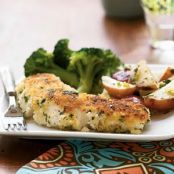 Garlic-and-Herb Oven-Fried Halibut (F/S)