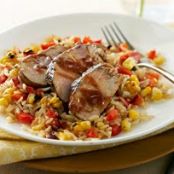 BBQ Pork Tenderloin & Vegetable Rice