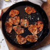 Pork Medallions with Cider-Sage Sauce