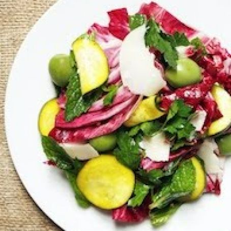 RADICCHIO SALAD w/ZUCCHINI PICKLES