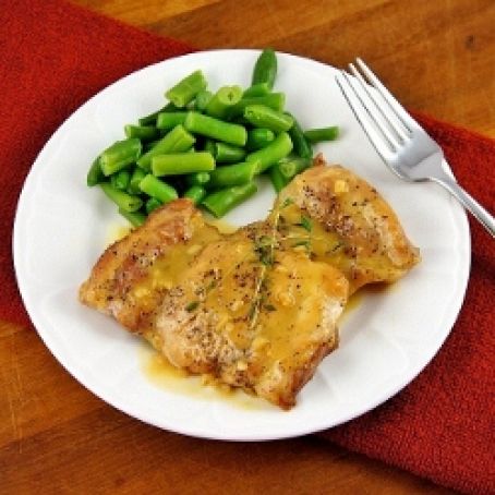 Chicken Thighs with Sweet Mustard Sauce