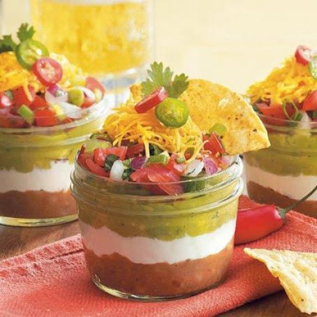 Taco Dip in a Jar