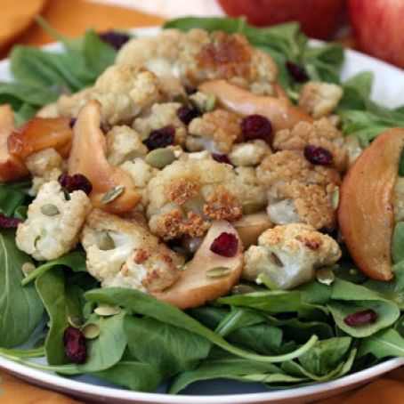 Baked Maple Cauliflower and Apples