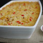 Cheesy Cajun Shrimp and Rice Casserole