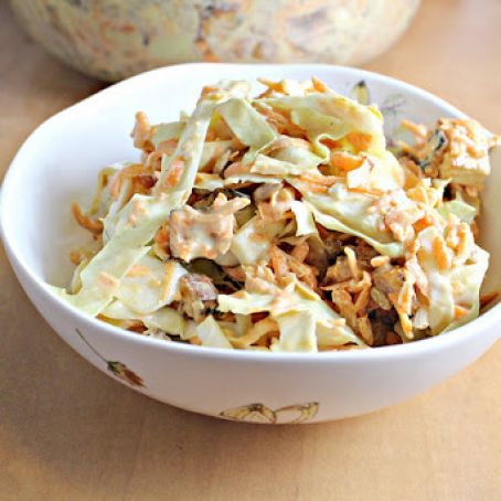 Coleslaw with Sweet Potatoes & Sunflower Seeds