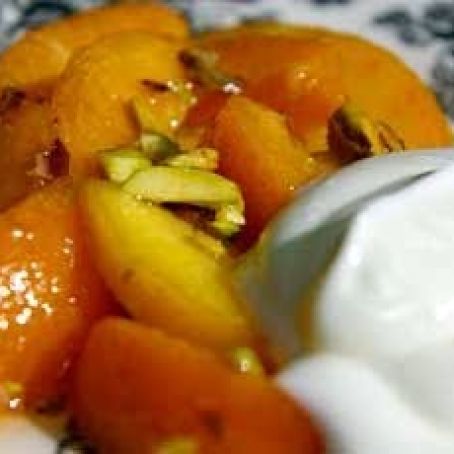 Apricot Salad with Oranges and Pistachios
