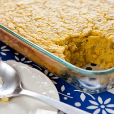 Green Chili Corn Pudding