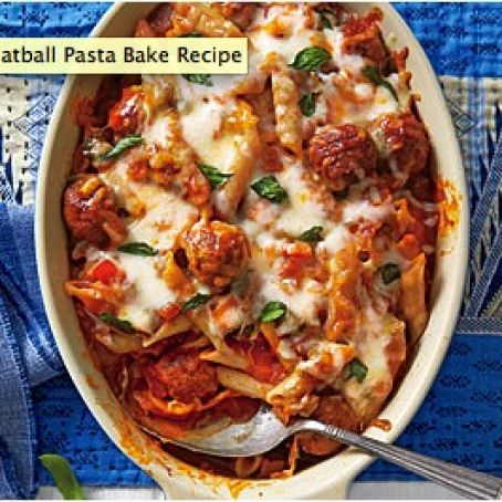 Meatball Pasta Bake