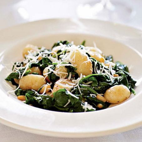 Brown Butter Gnocchi with Spinach